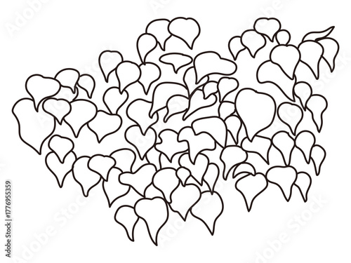 外構・庭植栽のイラスト