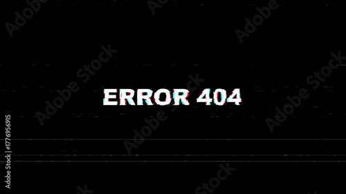 ERROR 404 Glitch Digital Screen Pixel Broken suitable for website design, digital art, tech presentations, and error pages.