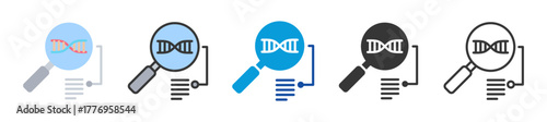 biotech icon set multi style various collection