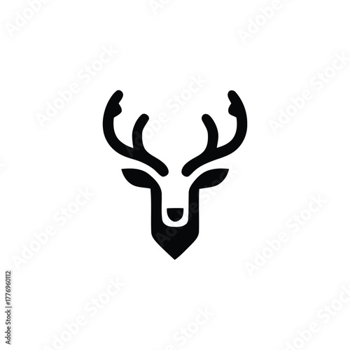 Deer head sign for outdoors