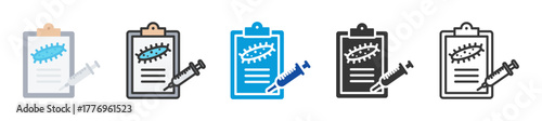 virology icon set multi style various collection