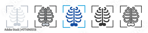 radiology icon set multi style various collection