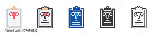 gynecology icon set multi style various collection