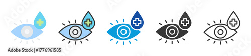 ophthalmology icon set multi style various collection