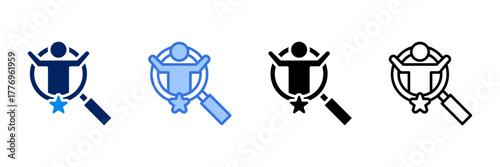 Talent  Icon Set Different Style Collection 