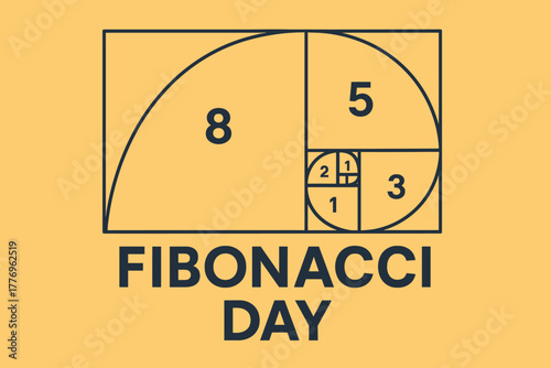 Fibonacci Day Golden Ratio Illustration