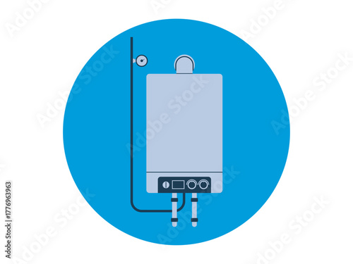 Water heater icon. Electronic and device icon vector. Solid vector icons. Flat illustration concept.