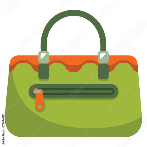 Vector illustration of bag isolated on white background suitable for fashion accessory shopping or everyday carry design concepts