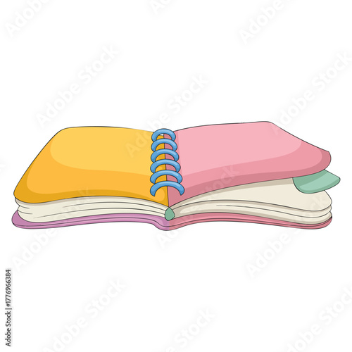 Vector illustration of book isolated on white background suitable for reading education knowledge library or literary themed design projects