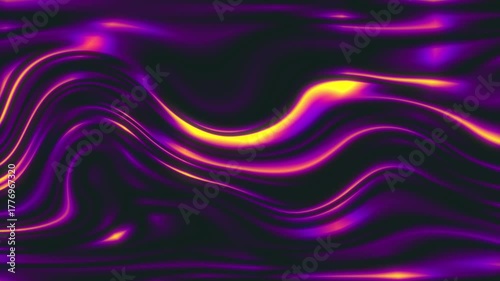 Wallpaper Mural Abstract Purple and Yellow Fiery Liquid Swirls and Waves with Glowing Highlights background Torontodigital.ca