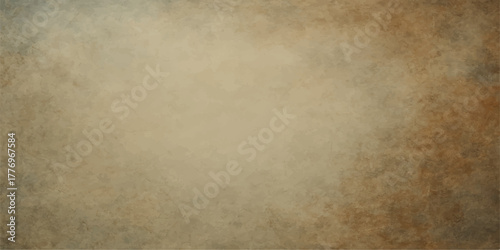 Vintage brown parchment paper texture with a stained, grungy surface for an aged antique design