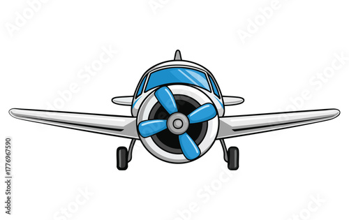 Vector illustration of plane isolated on white background suitable for airplane aviation travel and transport themed creative designs or graphics