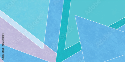 青　和柄　幾何学　模様　背景