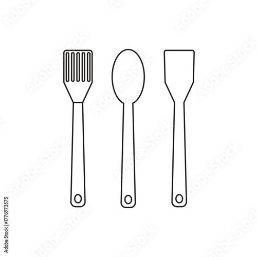 set of kitchen utensils
