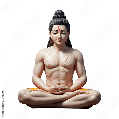 Lord Rishabhanatha Adinath Bhagwan dhyan mudra mein, shant chehra, moksha path, Jain Tirthankara art, white background, भगवान ऋषभनाथ आदिनाथ भगवान ध्यान मुद्रा में, शांत चेहरा, मोक्ष पथ