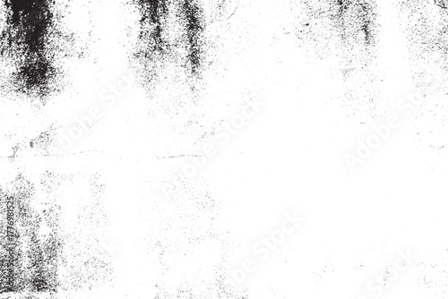 Abstract Black White Grunge Texture Overlay, Distressed Rough Grainy Surface, Aged Wall Background, Urban Gritty Effect