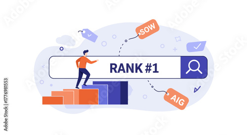 Achieving Top Ranking - SEO Strategy for Online Success.
