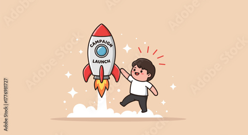 Campaign Launch - A Boys Excitement with Rocket.