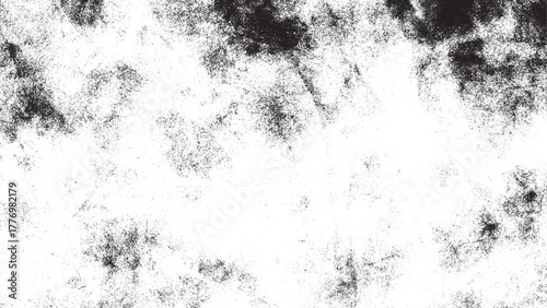 Black and White Grunge Noise Texture Overlay, Abstract Distressed Effect Background