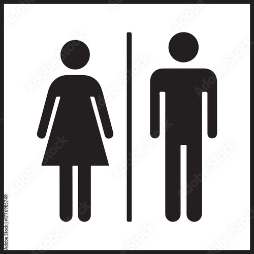 man and woman toilet sign