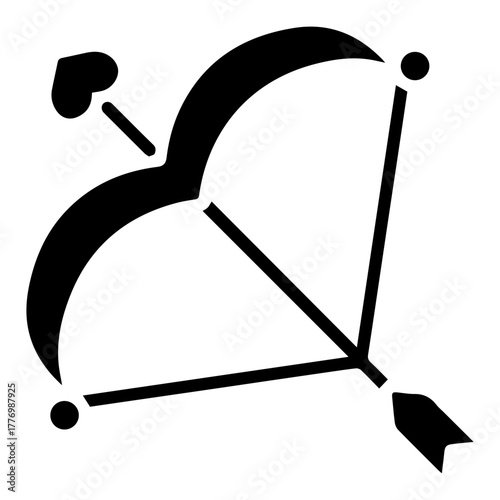 Romantic Cupid Bow Arrow