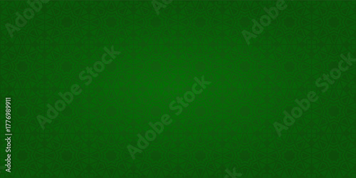 green background with islamic ornament