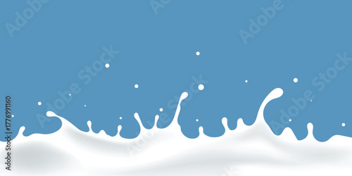 pure cow's milk splash wave, yogurt background, milk product advertisement.