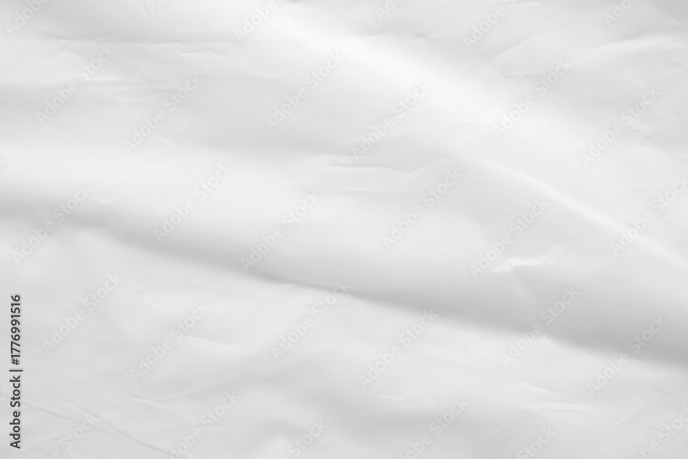 Obraz premium White transparent plastic bag texture background
