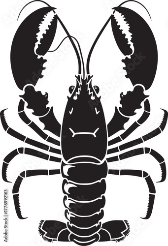 Lobster clean simple silhouette