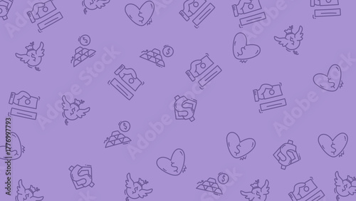 seamless pattern with christmas icons