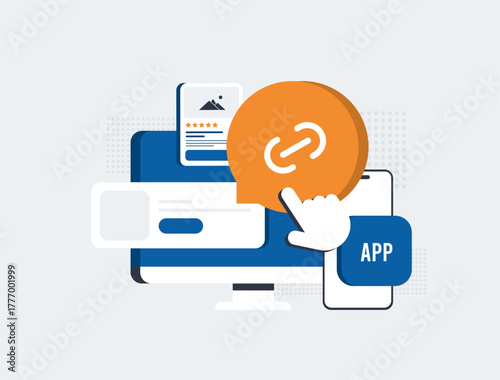 Deep linking syncs mobile app experiences with web platforms via seamless URL redirects. Universal links with cross-device navigation for optimized engagement, conversion rates, marketing performance