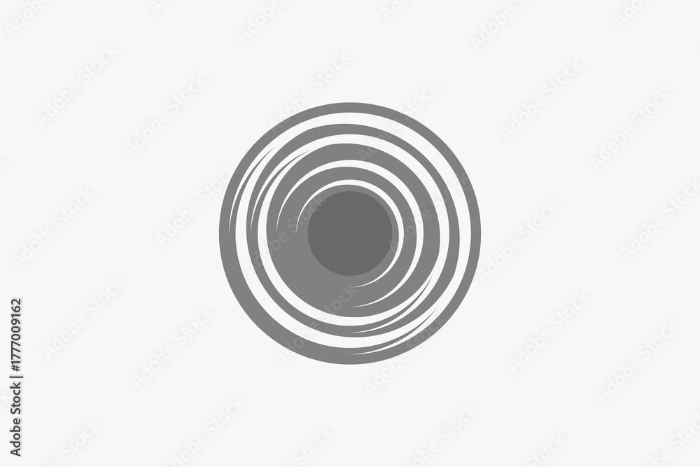 Fototapeta premium circle move spin round logo 