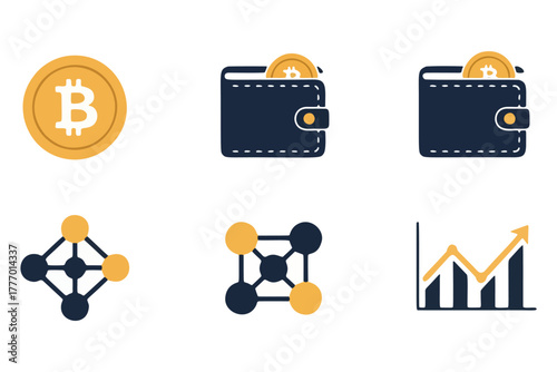 Business startup and development concept with flat design icons. Rocket launch for a new project and graphs for success metrics
