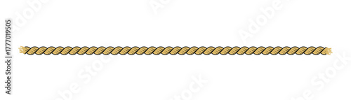 Rope vector border decorative design. Nautical cord vector background