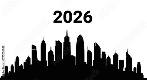 2026 A Skyline Silhouette - Celebrating the Future in an Urban Landscape