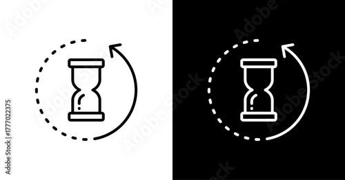 Countdown  White Icon Set Design