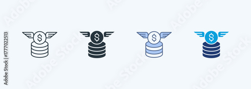 Financial Freedom Multiple Style Icon Collection