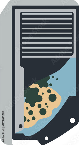 Retro Cassette Tape Music Player Minimalist Minimal Illustration