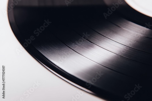 Close up shot of vinyl record