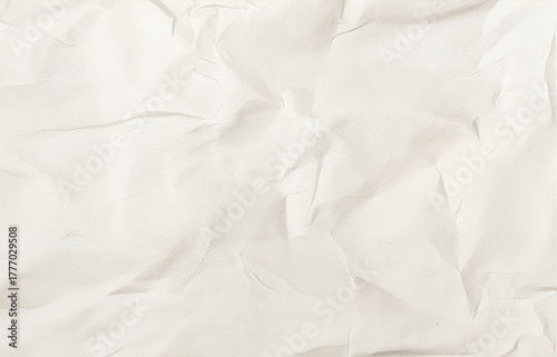 Crumpled beige paper surface with realistic folds and creases. Perfect for vintage, eco, minimal or craft design projects, stationery templates, organic textures, and retro art backgrounds.