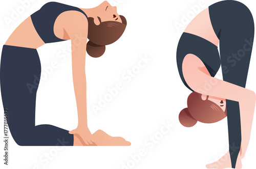 yoga woman doing yoga exercise