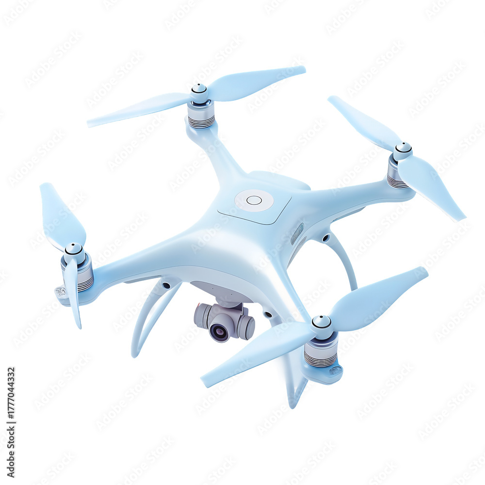 Naklejka premium Drone 3d style isolated on transparent backgrouns 