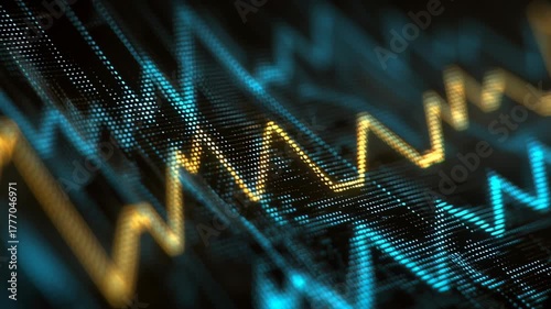 Macro shot of alpha signal extraction holographic neural pattern, professional scientific capital markets tone, ai driven investment fund