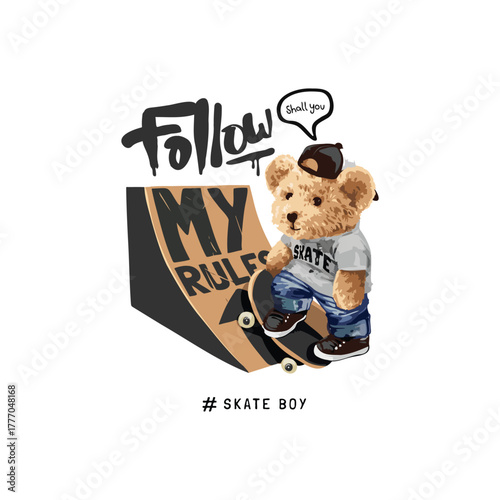 Follow my role Trendy TShirt Design Template