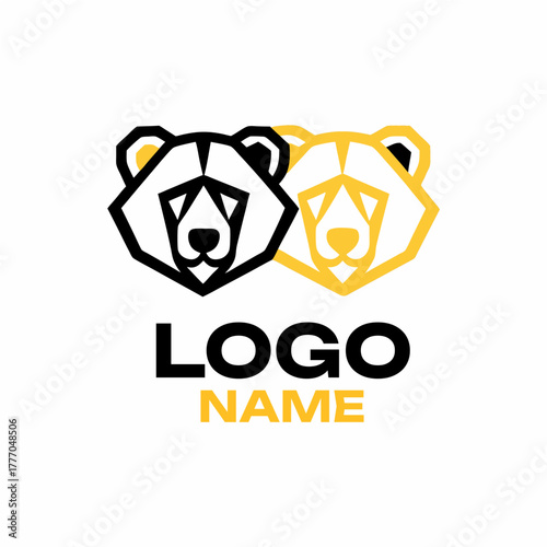 Editable logo template featuring a clean, balanced composition suitable for branding in various industries. Designed for easy customization, this vector-based layout works well for businesses, persona