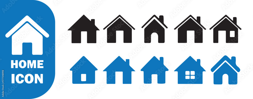 Fototapeta premium Real Estate Logo and Home Symbol Collection