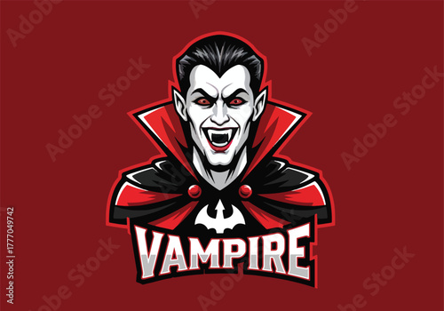 Ghoulish vampire gaming logo character design - Gaming logo - Gaming Mascot - esport mascot vector illustration
