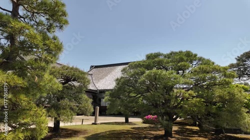 Nijo Castle Ninomaru Palace and ruins of the Honmaru Palace Japan grounds