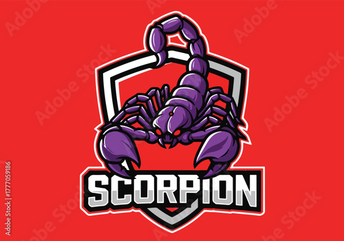 Scorpion gaming logo fierce design for esports teams - Gaming logo - Gaming Mascot - esport mascot vector illustration