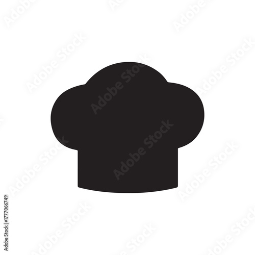 Chef cap vector icon. Chef hat flat sign design. Chef cooker hat symbol pictogram